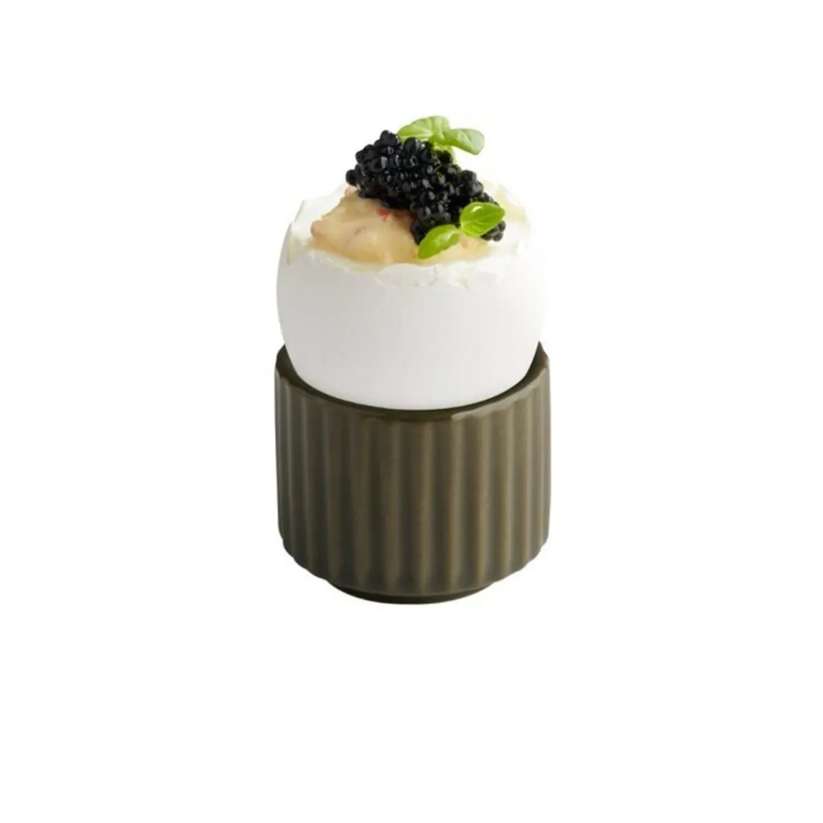 Pot rond marron porcelaine Ø 4,5 cm The Grid - APS Hot