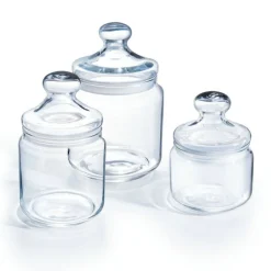 Pot rond transparent verre Ø 10 cm Pot Club - LUMINARC Outlet