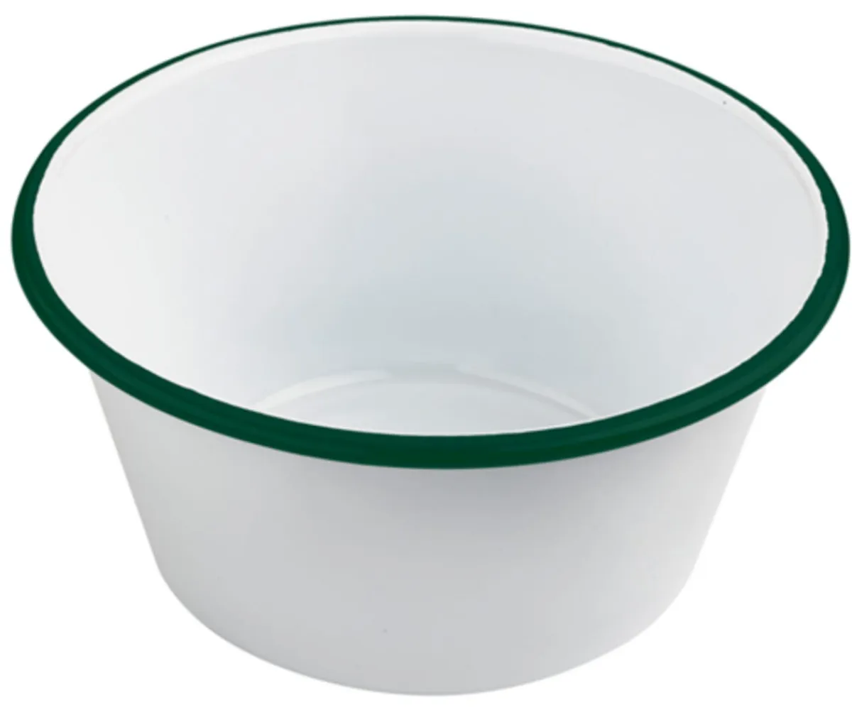 Pot à sauce blanc acier émaillé Ø 10 cm - Aucune Discount