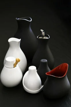 Pot à sauce gris porcelaine culinaire 6,7 cm Likid - REVOL Best