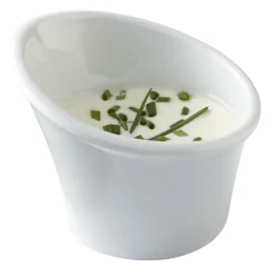 Aucune Pot à sauce ovale blanc porcelaine Ø 8 cm Clearance