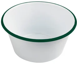 Aucune Pot à sauce rond blanc acier émaillé Ø 9 cm Outlet
