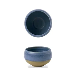 Pot à sauce rond bleu porcelaine vitrifiée Ø 6 cm Emerge Oslo - CHURCHILL New