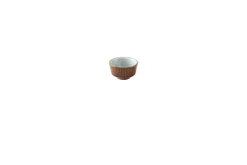 Pot à sauce rond brun porcelaine vitrifiée Ø 8 cm Stonecast Natural - CHURCHILL Outlet