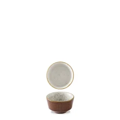 CHURCHILL Pot à sauce rond brun porcelaine vitrifiée Ø 6,9 cm Stonecast Natural New
