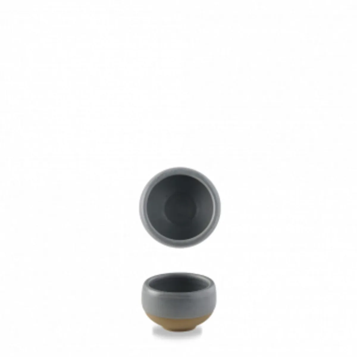 CHURCHILL Pot à sauce rond gris porcelaine vitrifiée Ø 6 cm Emerge Seatle