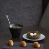 Pot à sauce rond noir porcelaine culinaire Ø 6,3 cm Equinoxe - REVOL Sale