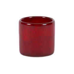 Pot à sauce rond rouge grès émaillé Ø 5 cm Gres Couleur - PRO.MUNDI Discount