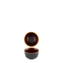 Pot à sauce rond Tokyo Black porcelaine vitrifiée Ø 8 cm Nourish Tokyo - CHURCHILL Online