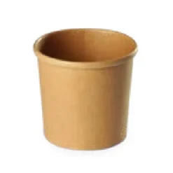 Aucune Pot à soupe rond marron Ø 9 cm 360 ml (25 pièces) Best
