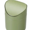 HENDI Poubelle de table couvercle pivotant vert acier Ø 120 cm 16,5 cm Uniq Sale