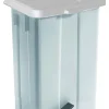 Poubelle à pédale plastique 50 L blanc - GILAC Clearance