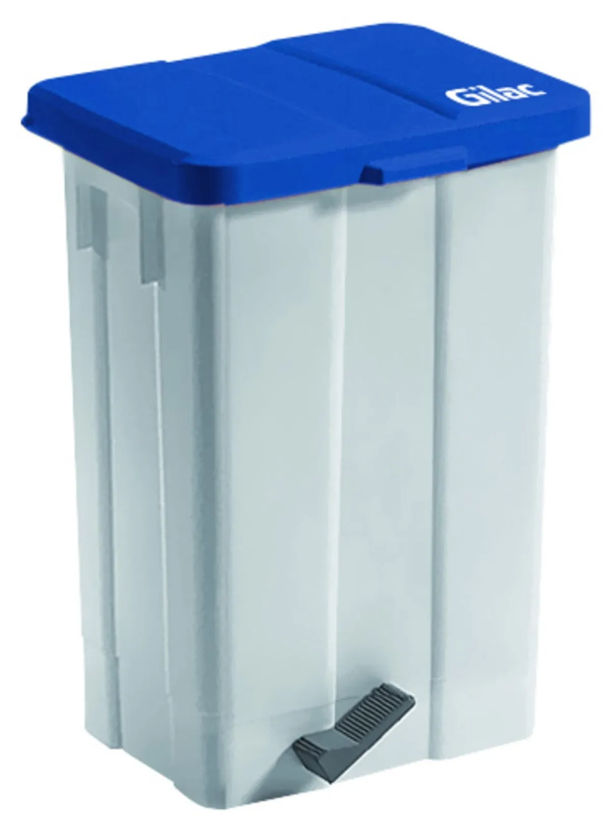 GILAC Poubelle à pédale plastique 50 L blanc Online