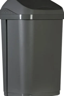 PROBBAX Poubelle plastique 50 L gris New