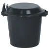 Aucune Poubelle plastique 80 L noir New