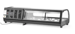 Presentoir sushi refrig 42l noir froid positif 42 L 4 bacs - HENDI Discount