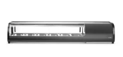 Presentoir sushi refrig 62l noir froid positif 62 L 6 bacs - HENDI Discount