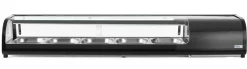 HENDI Presentoir sushi refrig 5x gn 1/2 noir froid positif 5 bac(s) 5 bacs