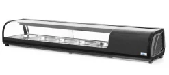 HENDI Presentoir sushi refrig 5x gn 1/2 noir froid positif 5 bac(s) 5 bacs