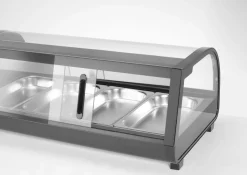 HENDI Presentoir sushi refrig 5x gn 1/2 noir froid positif 5 bac(s) 5 bacs