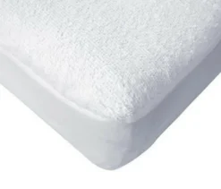 Protège matelas éponge PVC blanc 190x140 cm 225 g/m² coton Toucan - Aucune Best