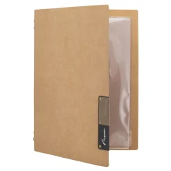 SECURIT Protège-menu A5 beige Nature Online