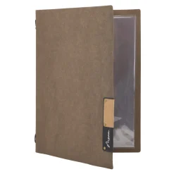 SECURIT Protège-menu A5 marron Nature Clearance