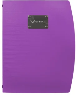 Protège-menu A4 rectangulaire violet 4 vues ajoutables Rio - SECURIT Best