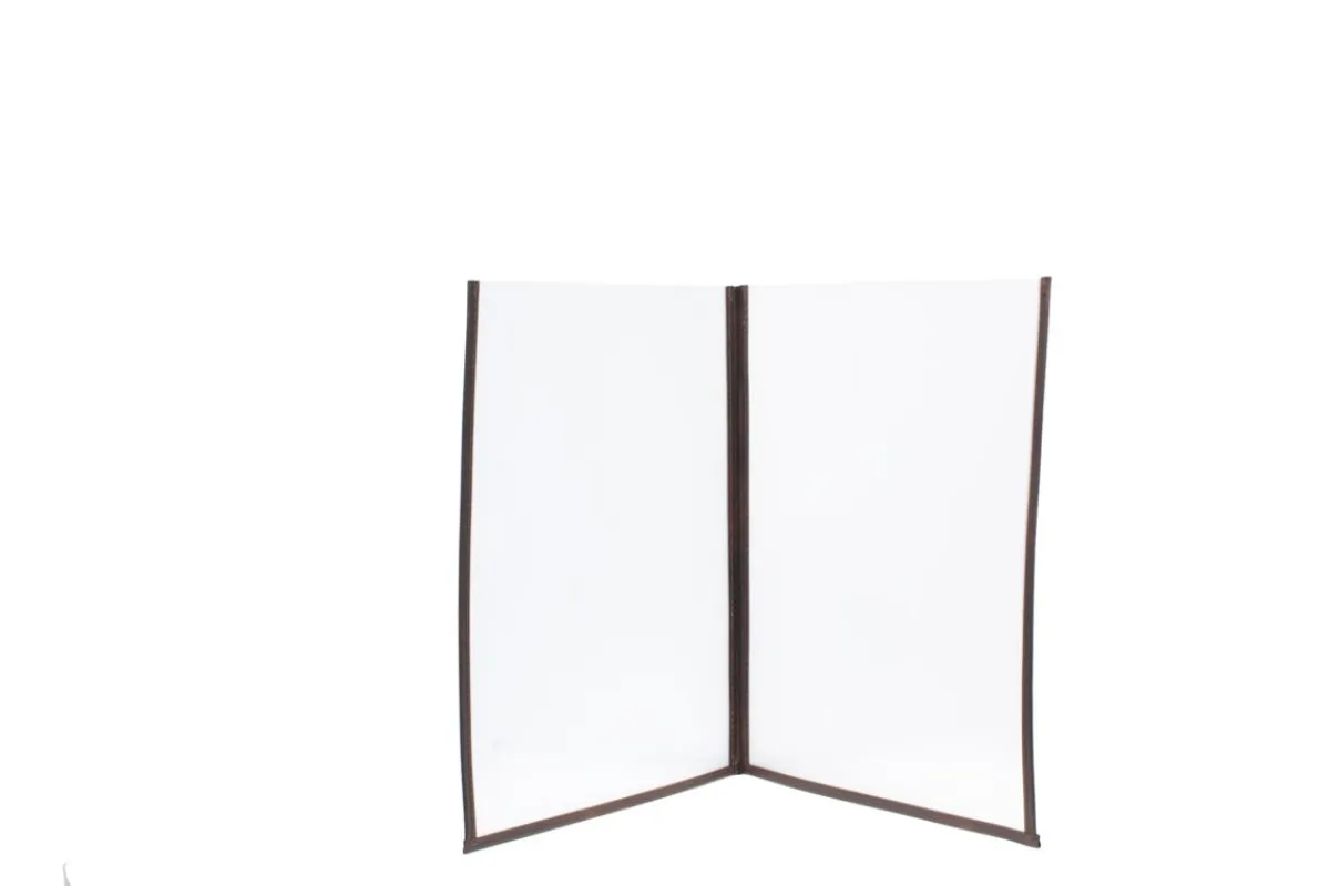 SECURIT Protège-menu rectangulaire transparent (3 pièces) New