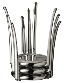 APS Présentoir acier gris Ø 15 cm 21 cm King Hot