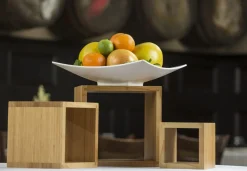 TABLECRAFT Présentoir brun bambou 23 cm Barclay Risers (3 pièces) Online