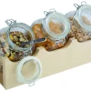 Présentoir à céréales 3 bols bois 43x17 cm 6 L Good Morning - APS Sale