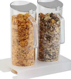 APS Présentoir à céréales 2 X 3 L ABS 26x16,5x29 cm 3 L Outlet