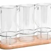 ZEPE Présentoir à céréales 3 X 2,8 L bois 48 cm Legno Clearance