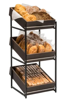 Présentoir gn1/2 3 niveaux bois 29,5x34x68,5 cm Dolomiti - ZEPE Best