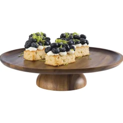 APS Présentoir à pâtisserie acacia Ø 330 mm 8 cm Acacia New