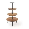 Présentoir à pâtisserie noyer Ø 32,5 cm 58,4 cm Alto - CRASTER Outlet