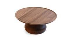 CRASTER Présentoir à pâtisserie noyer Ø 32 cm 13,6 cm Risers Clearance