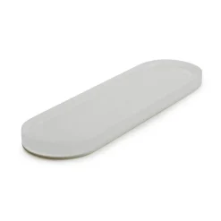 Présentoir à pâtisserie ovale blanc résine Nacryl® 17 cm Mealplak - REVOL New