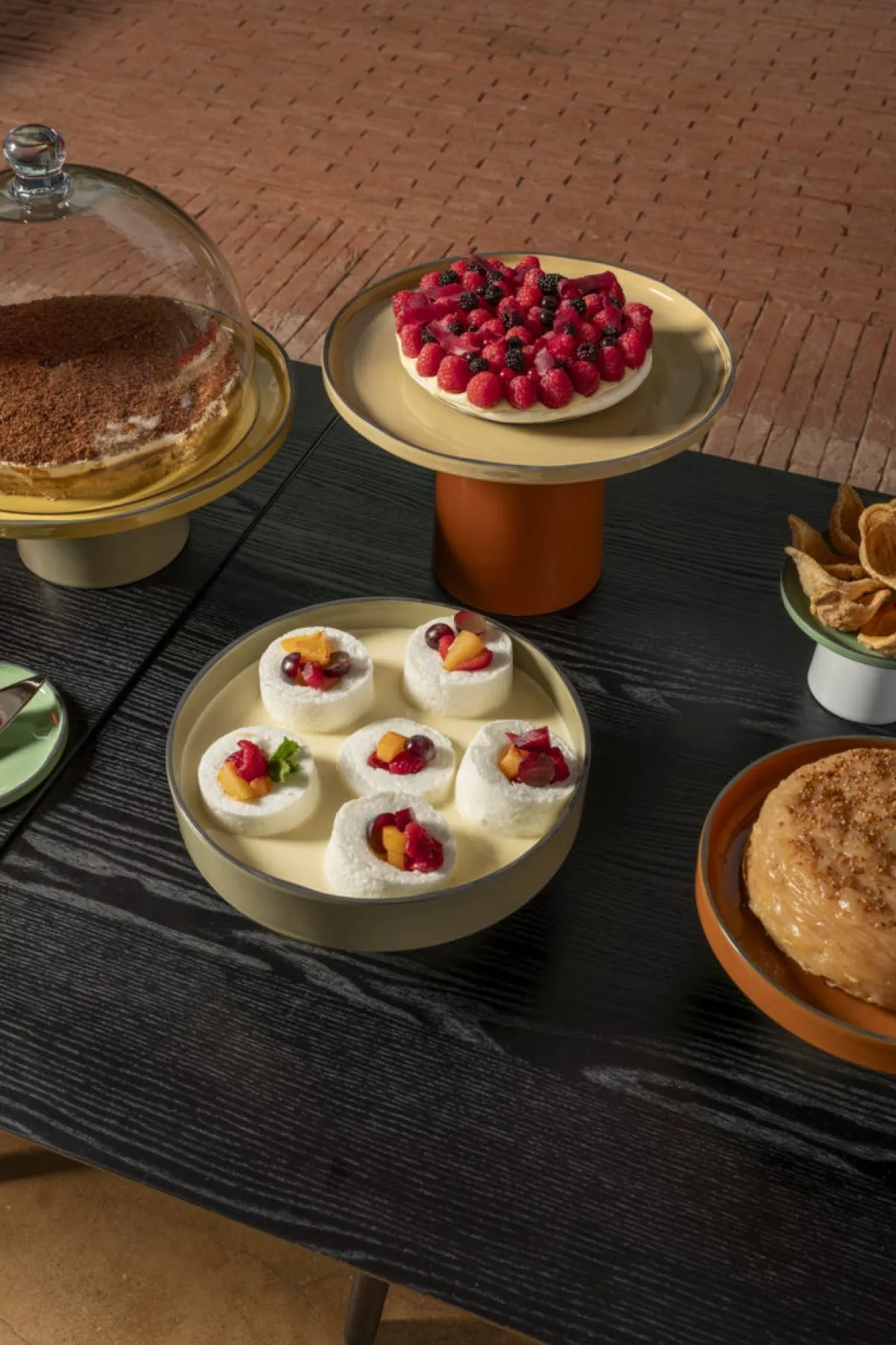 Présentoir à pâtisserie porcelaine culinaire cardamome Ø 26 cm 10,5 cm Caractère - REVOL Clearance
