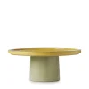 REVOL Présentoir à pâtisserie porcelaine culinaire curcuma Ø 33 cm 14 cm  Caractère Discount