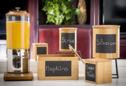 Présentoir rond bambou Ø 12,5 cm Write On - TABLECRAFT Discount