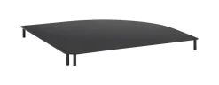 APS Raccord d'angle pour présentoir métal noir 39x39x3 cm Valo Best