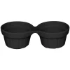 Ramequin rond noir porcelaine vitrifiée 13x6 cm Chefs Fusion - RAK Online