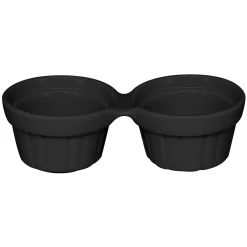 Ramequin rond noir porcelaine vitrifiée 13x6 cm Chefs Fusion - RAK Online