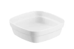 Ravier carré blanc fibre végétale 11 cm Liliroc - SAINT ROMAIN New