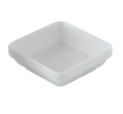 Ravier carré blanc porcelaine 11 cm - PRO.MUNDI Clearance