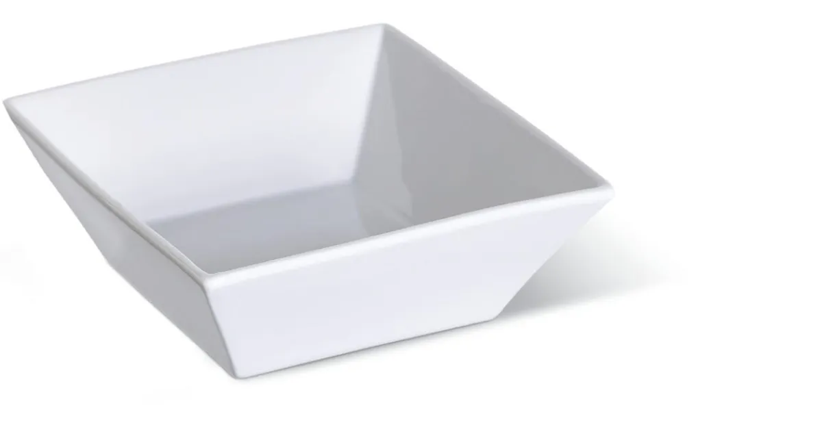 PRO.MUNDI Ravier carré blanc porcelaine 9,3 cm Edina Best