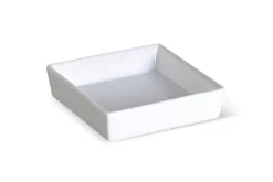 PRO.MUNDI Ravier carré blanc porcelaine vitrifiée 11 cm Edina New