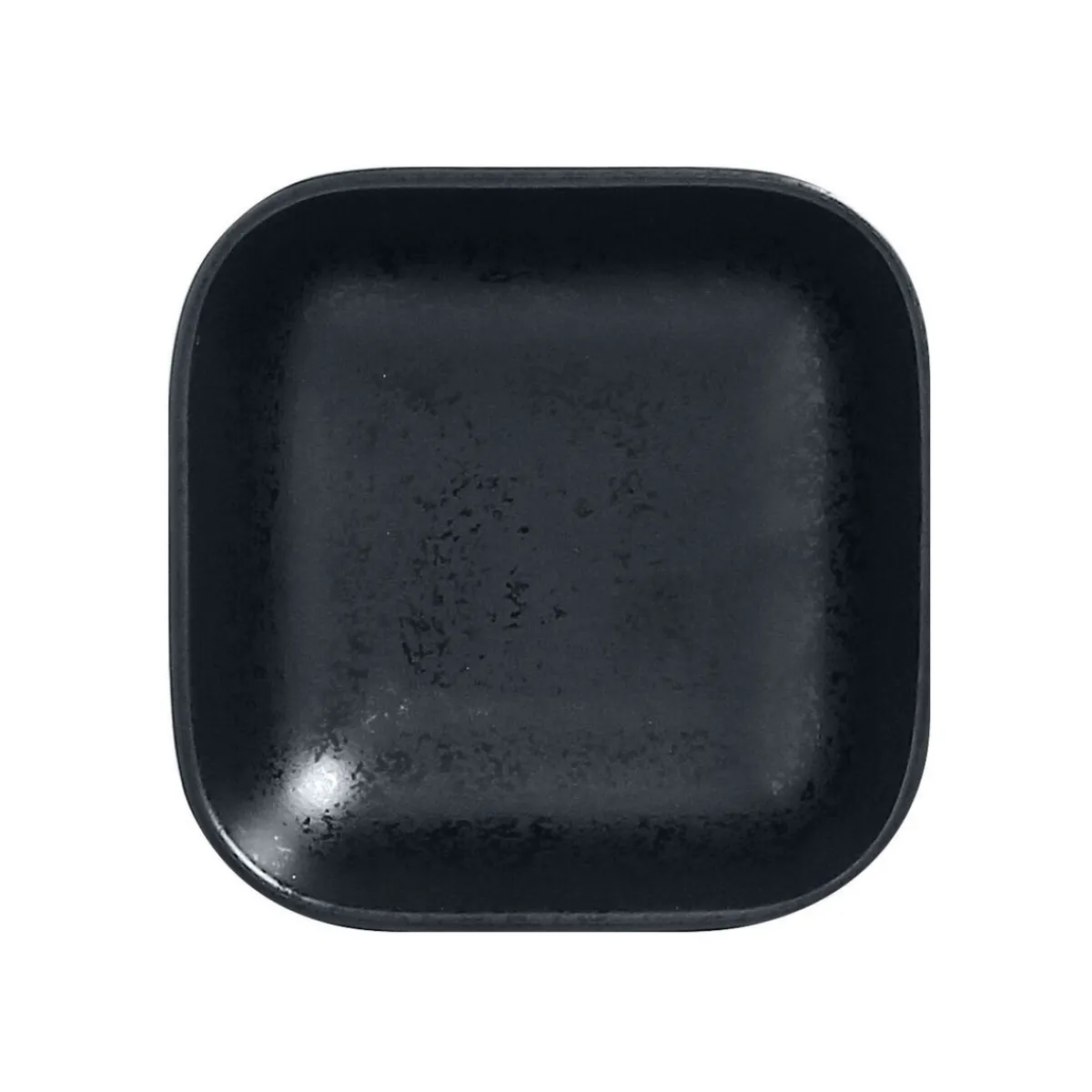 Ravier carré noir porcelaine vitrifiée 11 cm Karbon - RAK Hot